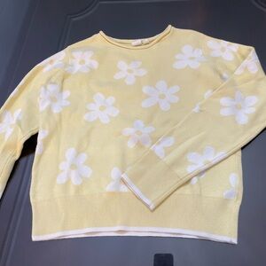 GAP Yellow Floral Kids Sweater